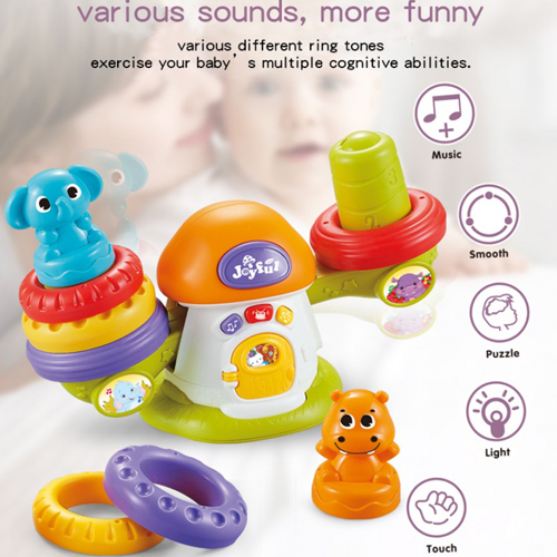 Musical Baby Swing Loop Toy Set Educational Baby Balance Stacking Ring Toy Baby Toy Set